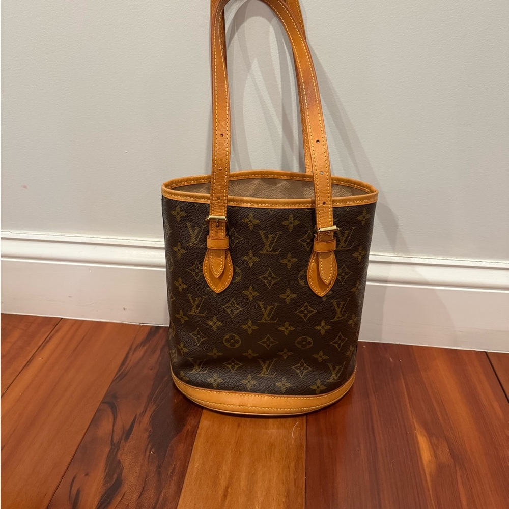 Louis Vuitton Classic Brown Monogram Petite Bucket